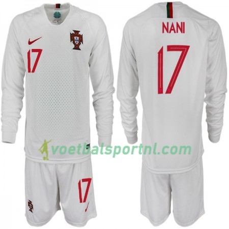Portugal NANI 17 Kind Uit Tenue WK voetbal 2018 L/S